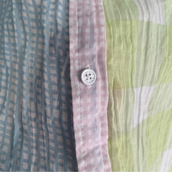 Solid & Striped The Mixed Print Long Oxford Tunic Swim
Coverup Pink Green XS - Picture 7 of 15